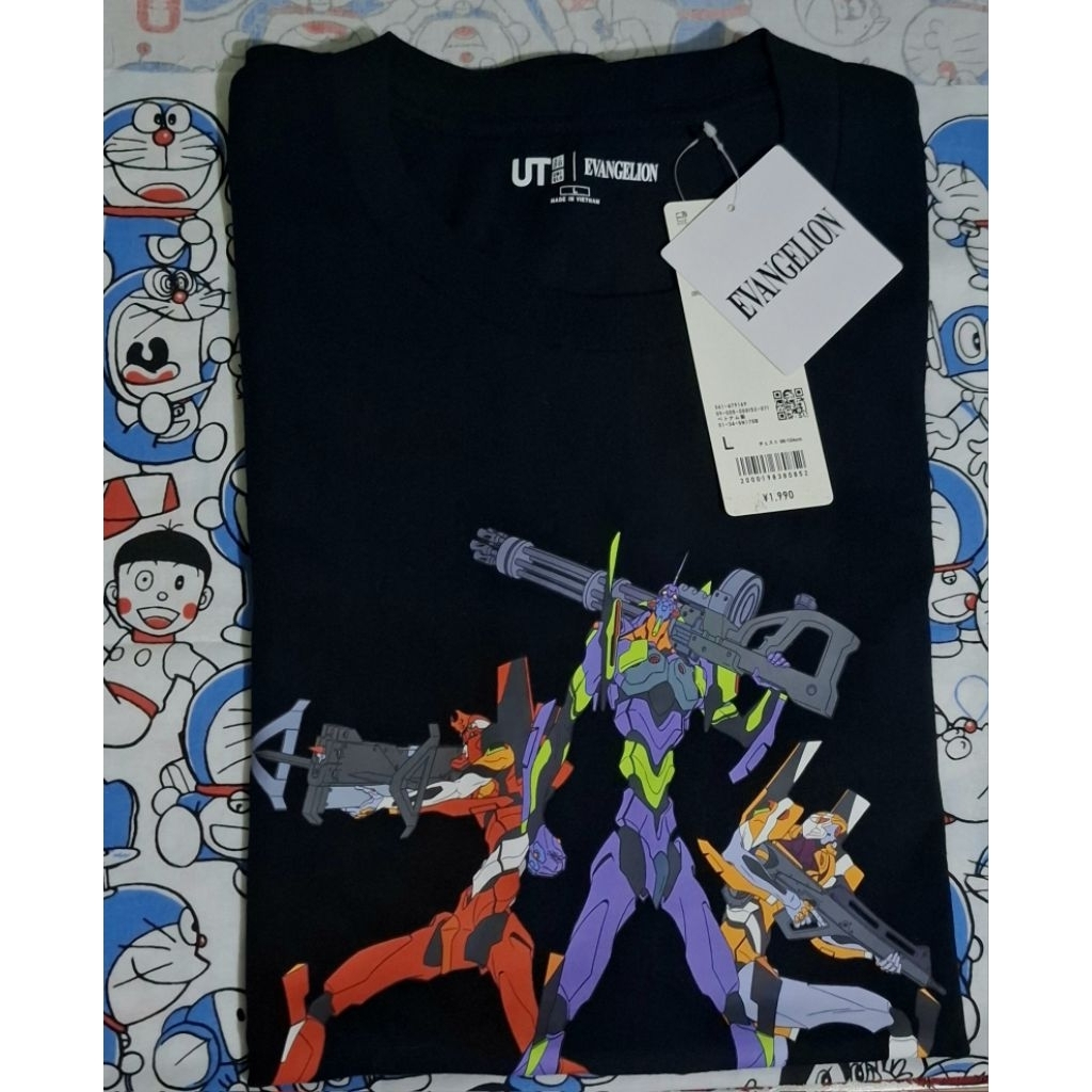 tshirt UT Uniqlo ANIME SF (EVANGELION) kaos lengan pendek original japanq