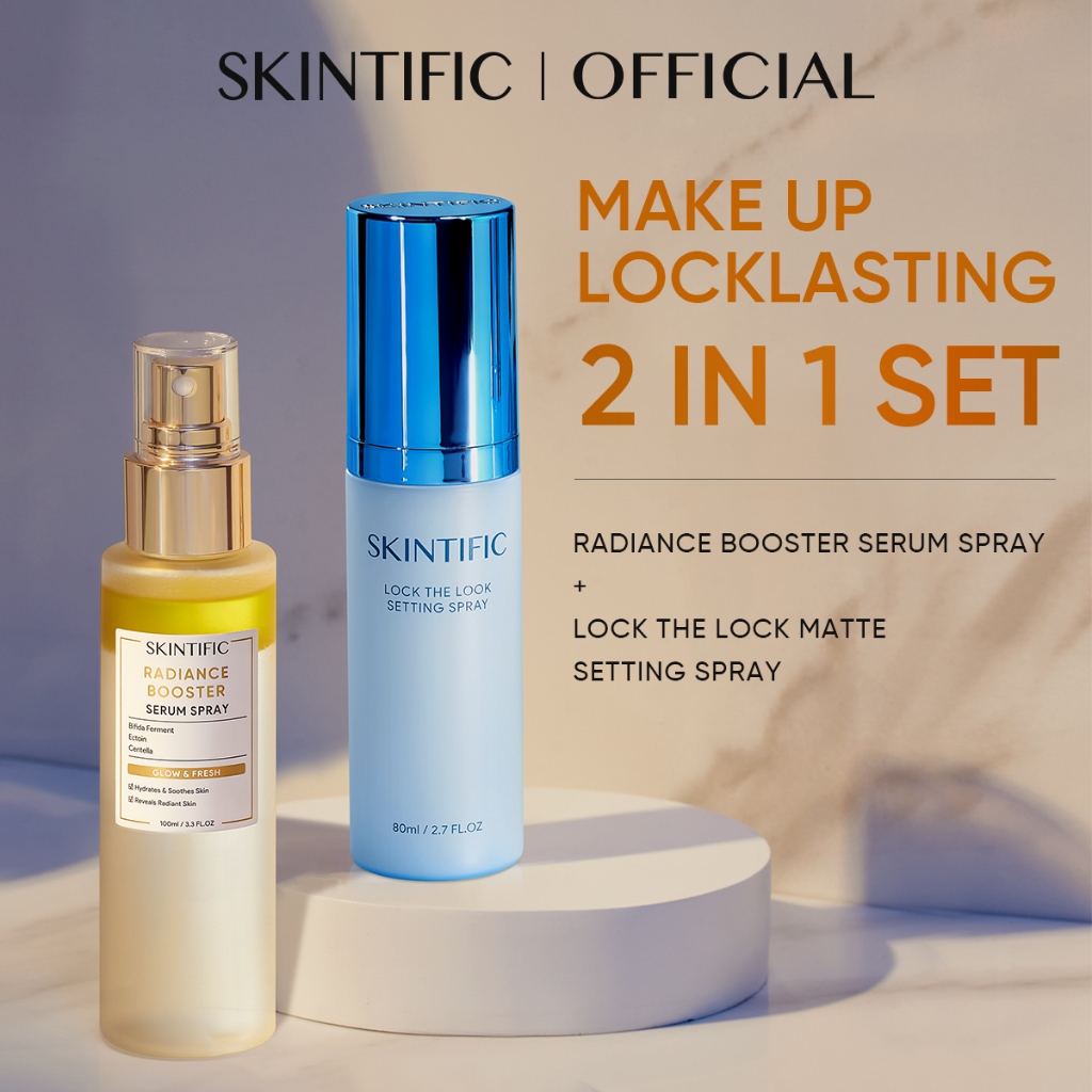 SKINTIFIC - Setting Spray 80ml Lock The Look 16h | Moisturizing Oil-Control Natural Matte Fine Mist 