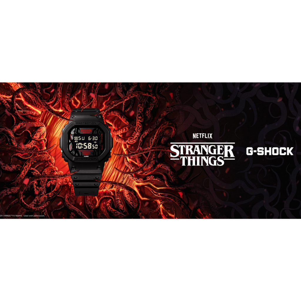 Casio G-sock x stranger Things