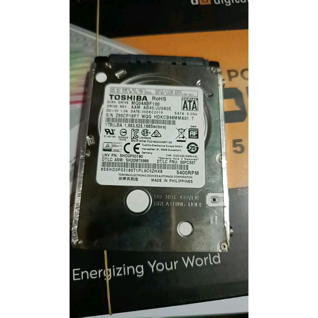 Hardisk Laptop 1tb seagate Slim