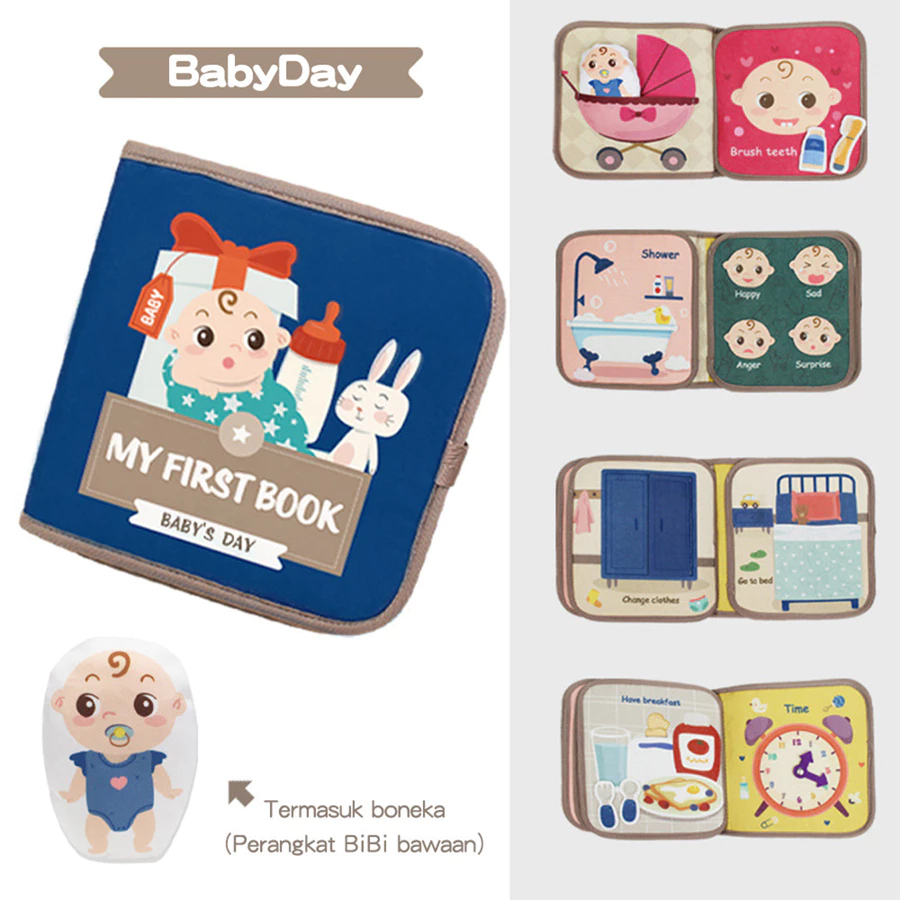 Mainan Montessori Papan Busy Board/Untuk Bayi Mainan Anak-Anak/Mainan Bayi Buku Edukasi