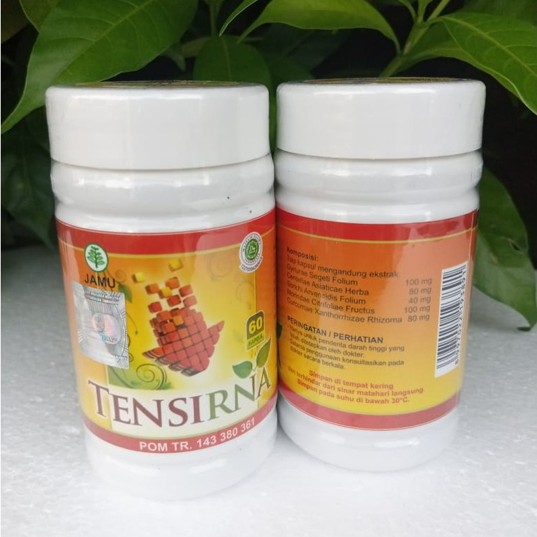Herbal Darah Tinggi TENSIRNA Al-Ghuroba Jamu Herbal Penurun Darah Tinggi 60 Kapsul