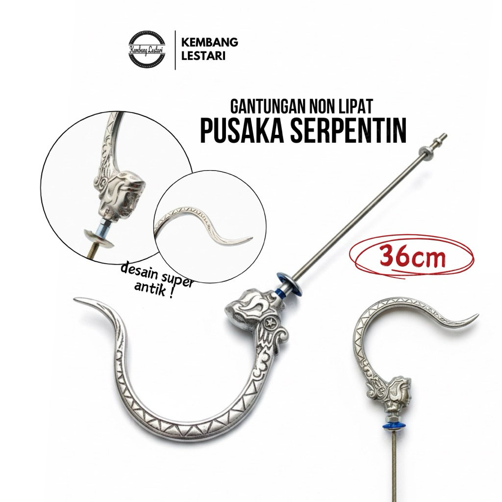 GANTUNGAN SANGKAR MOTIF PUSAKA ARJUNA NON LIPAT STAINLESS ANTIK SANGKAR BURUNG MURAI LOVEBIRD KOTAK 