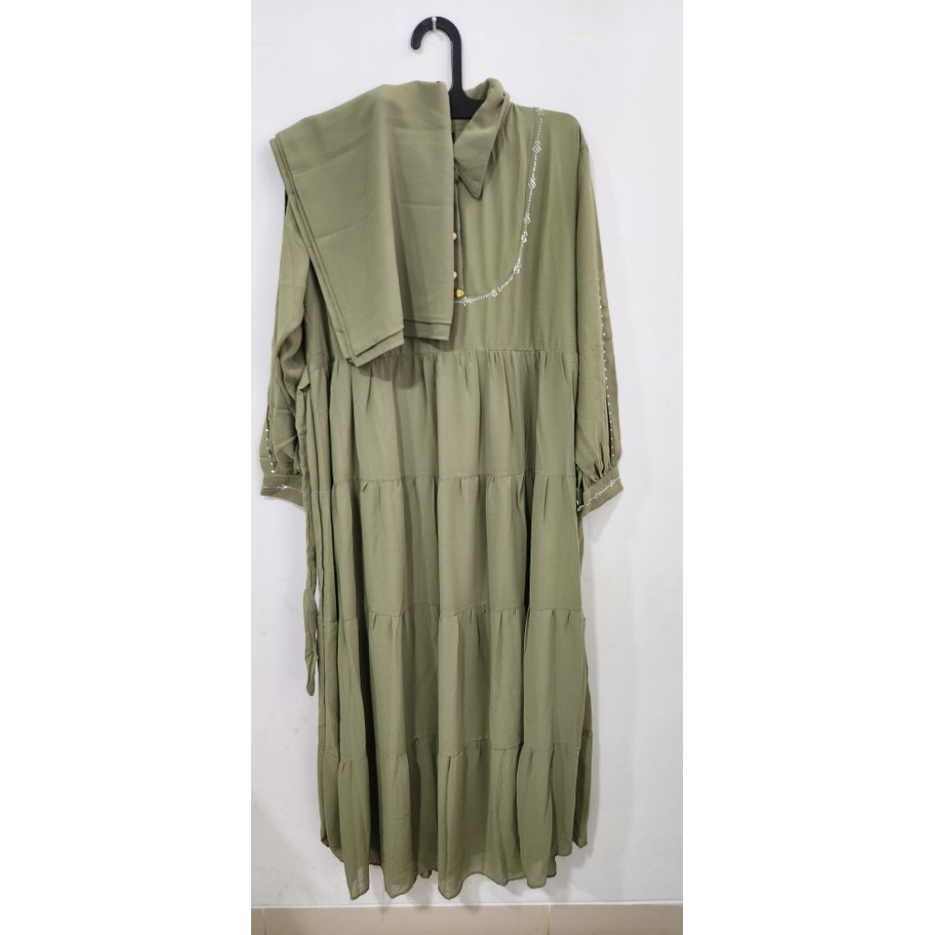 SET SYARI BY YULIA HD GAMIS CERUTI SET KHIMAR