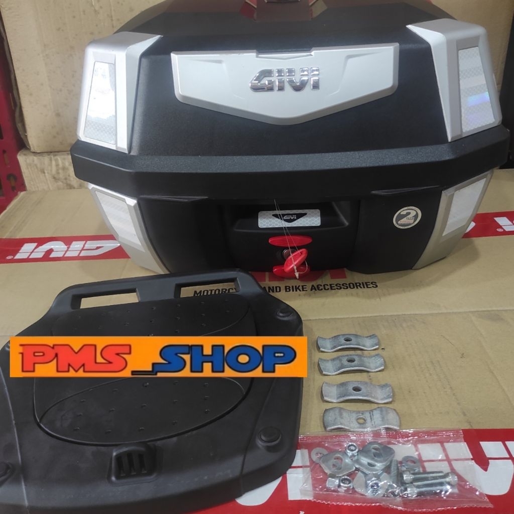 BOX GIVI B42N B 42 N ANTARTICA MODEL KOTAK TERBARU ORIGINAL GIVI BOX MOTOR MERK GIVI B42 N TOP BOX G