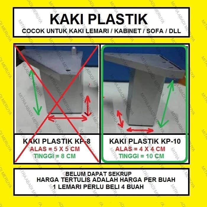 Kaki Lemari Plastik KP-10 CM Kaki Kabinet Kaki Sofa