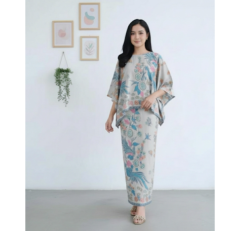 Batik Dobby Cotton Blouse Batwing // Setalan Wanita Bahan Dobby // Banyak Motif