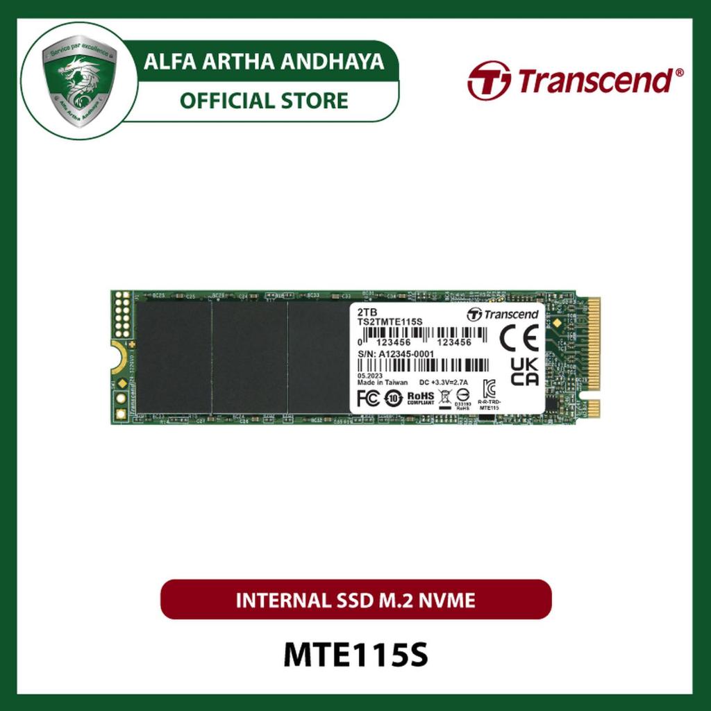 Transcend SSD M.2 PCIe MTE115S NVME Gen3 x4 [1TB / 2TB]