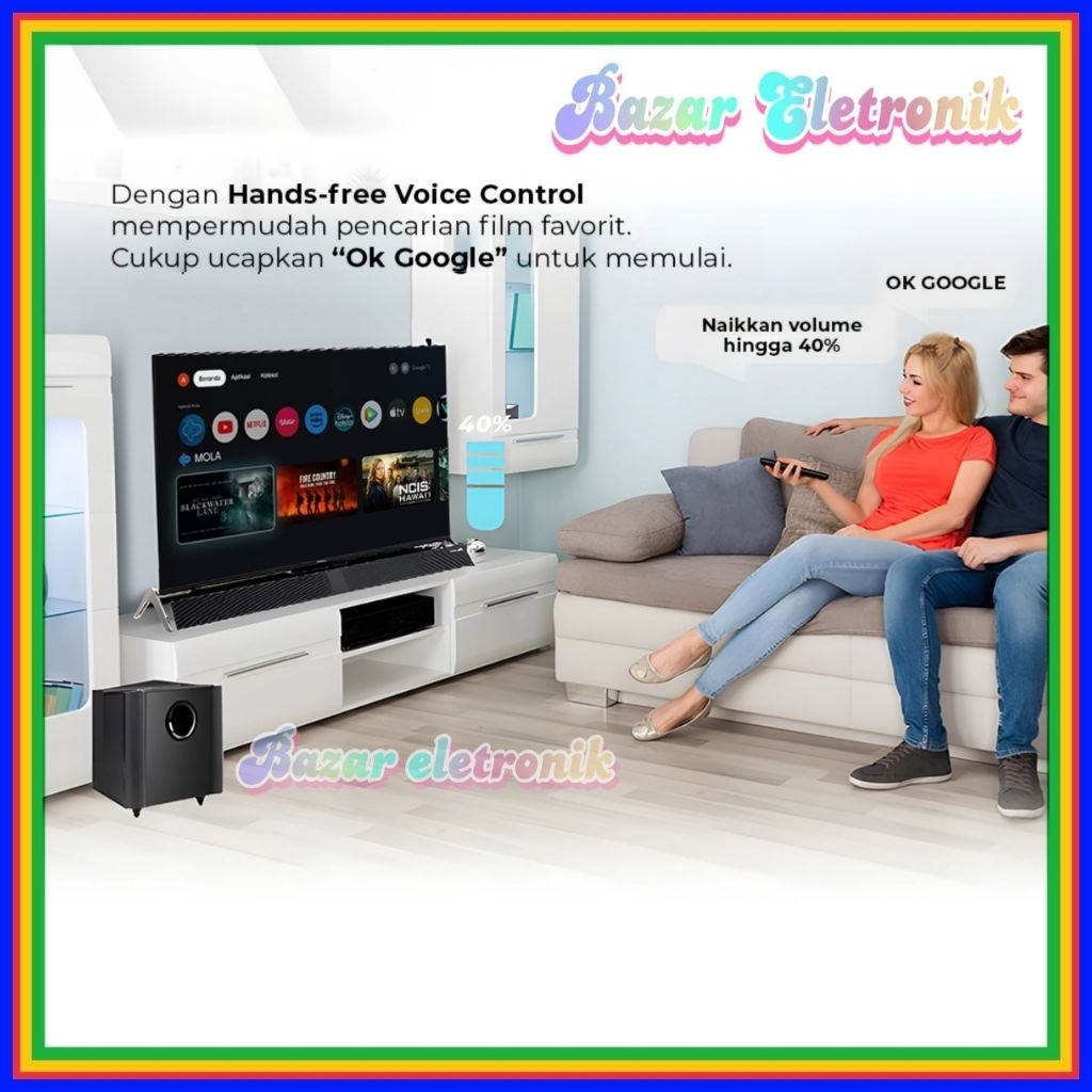 LED POLYTRON 50BUG5058 / POLYTRON LED TV 50 INCH GOOGLE TV SOUNDBAR 4K UHD