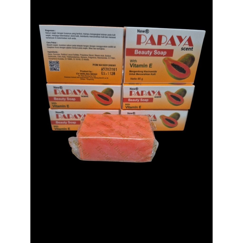 ( 1 PCS) PAPAYA SOAP 85g (BPPOM)