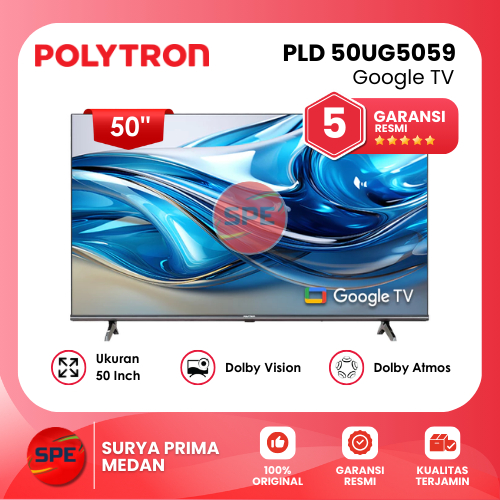 LED TV  POLYTRON  UKURAN 50 INCH PLD50UG5059 ( GARANSI RESMI MEDAN)