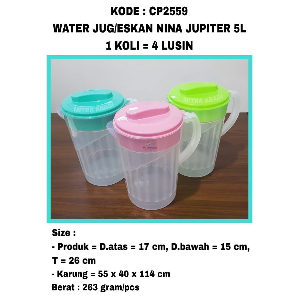 Eskan Super Jumbo 5 Liter Nina Plast + Bubble Wrap/Teko Air Minum