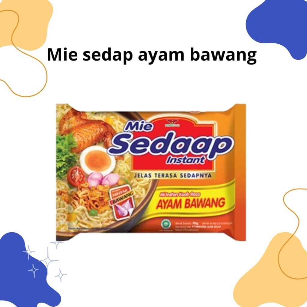 MIE SEDAP AYAM BAWANG / SEDAP / MIE / AYAM BAWANG
