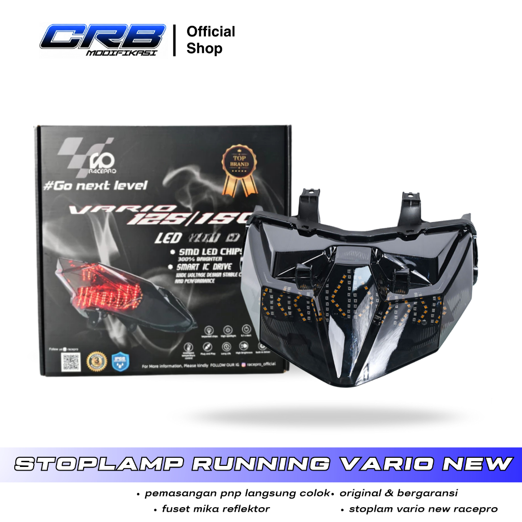 Lampu Belakang Stoplamp Runing Vario VARIO 125 NEW 150 NEW STOPLAMP RUNNING RACEPRO VARIO 125/150