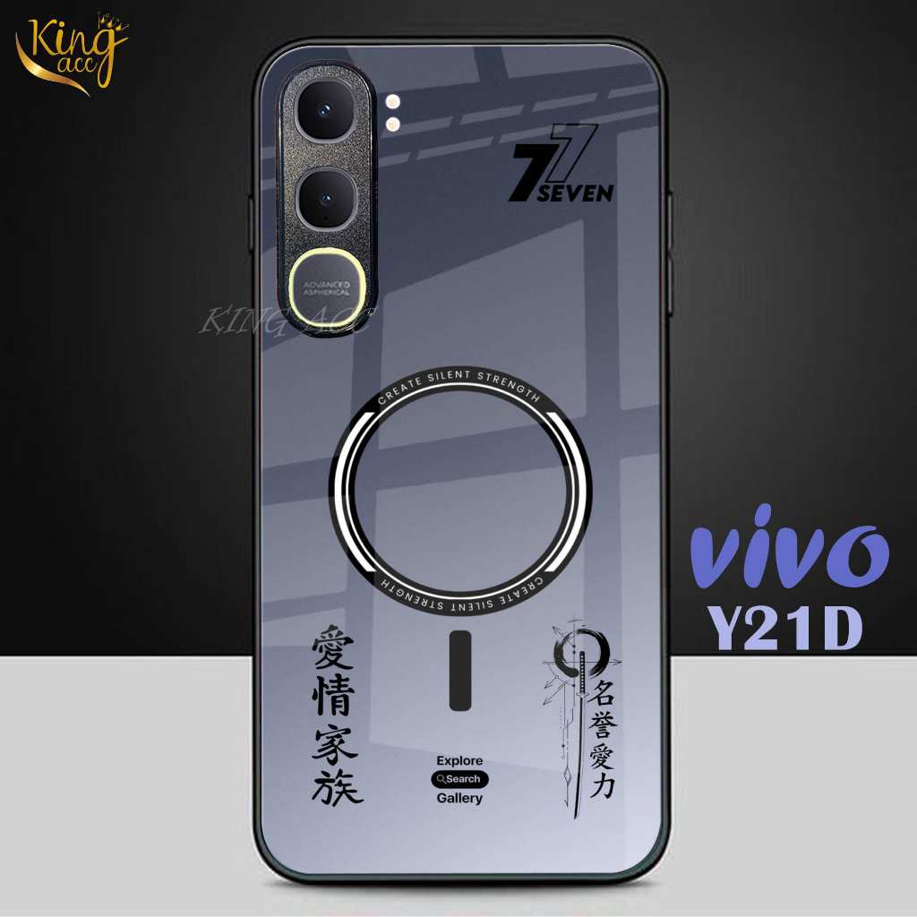 Case Hp Glass Kilau For Vivo Y21D Y31  - Casing Hp Vivo Y21D Y31 - K85