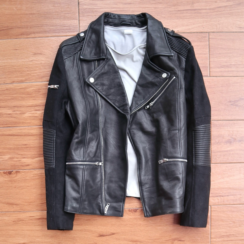 ROGUE size L kulit sapi Jaket kulit biker ramones cowok biker jaket motor kulit racing rider genuine