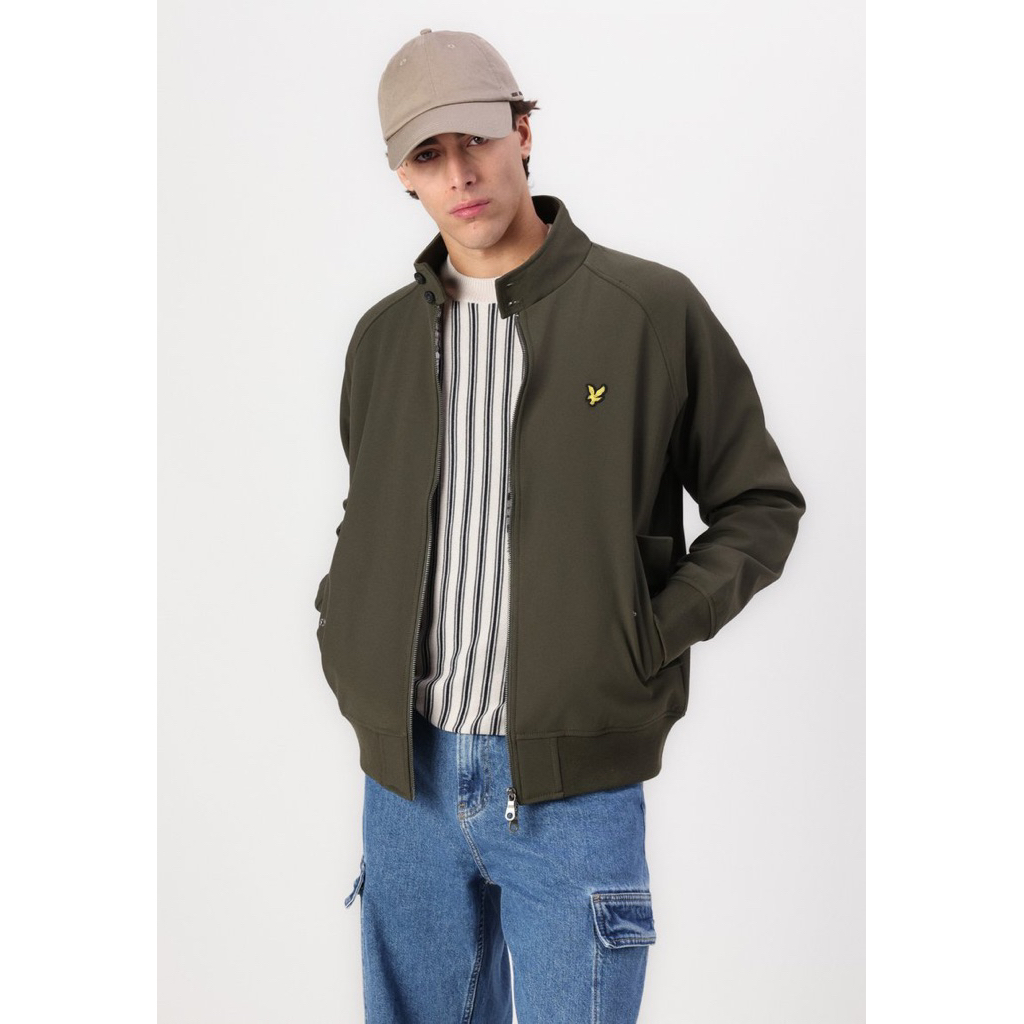 Lyle And Scott Softshell Harrington Jacket in Olive