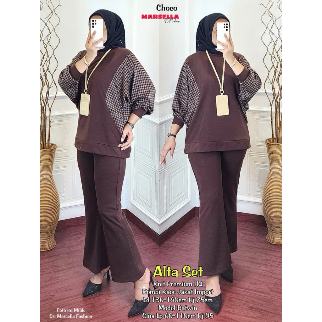 Alta Set Celana Premium Knit Import Marsella