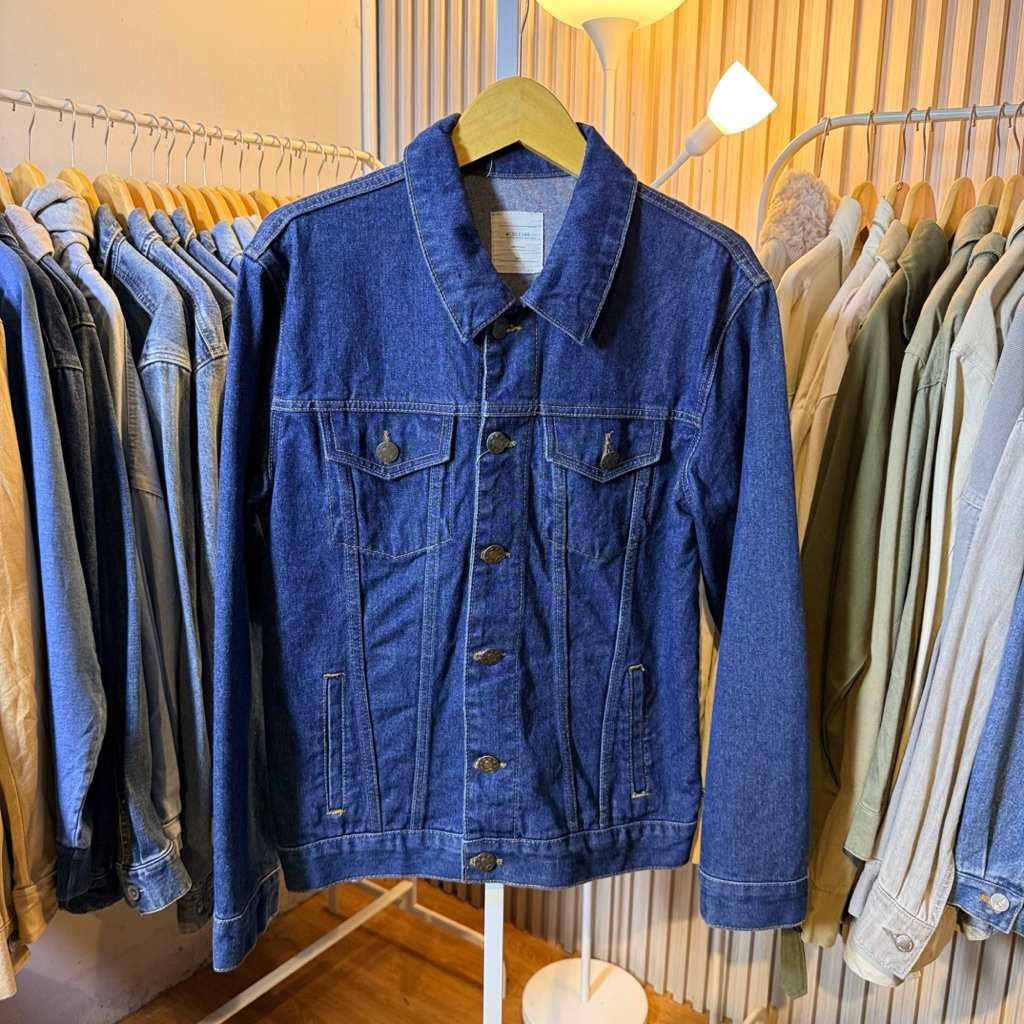 JACKET JEANS CEWEK COWOK UNISEX BRAND W SECOND