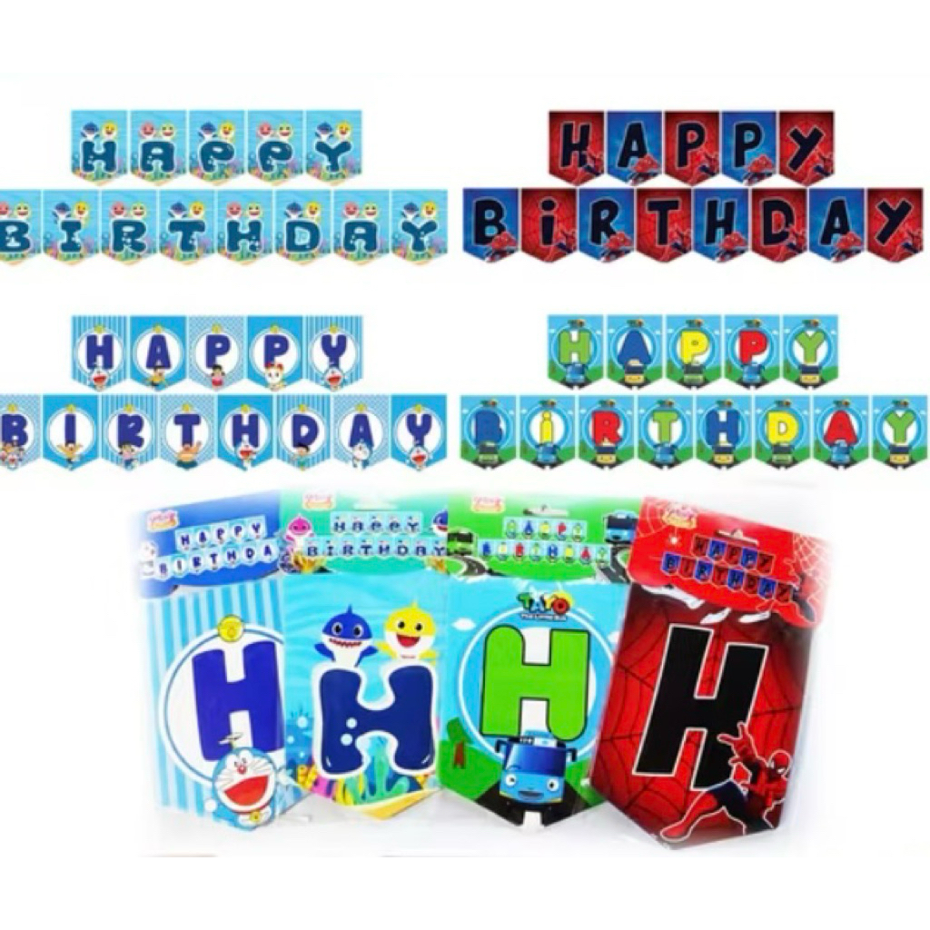 Banner Happy Birthday / Flag Banner Happy Birthday