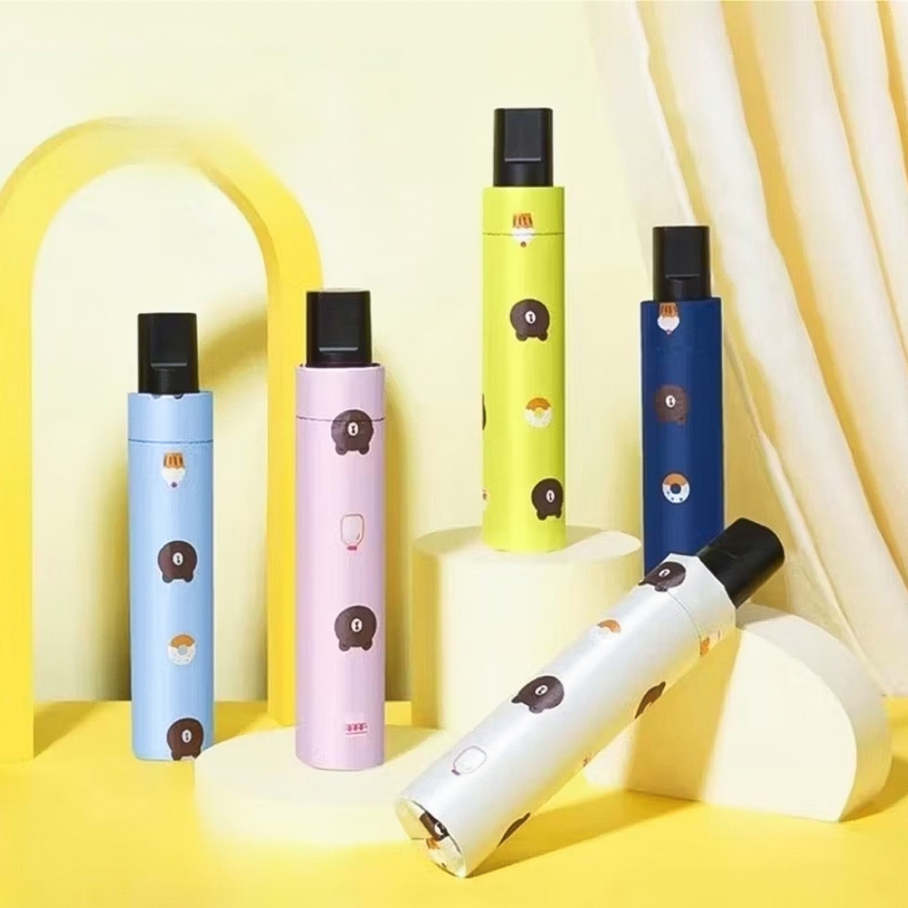 Payung Lipat UV 3D Motif Beruang Lucu Praktis