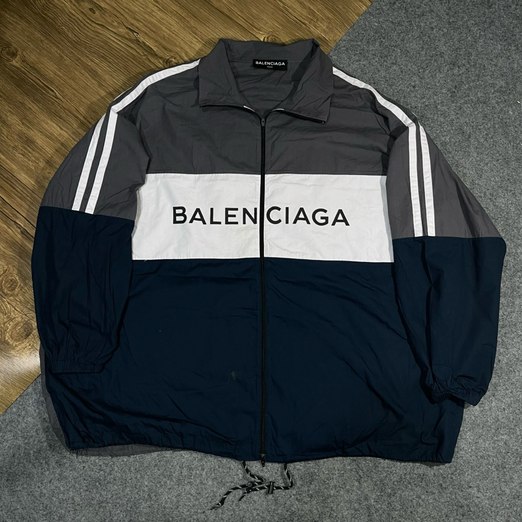 Jaket windbreaker Balenciaga three tone second
