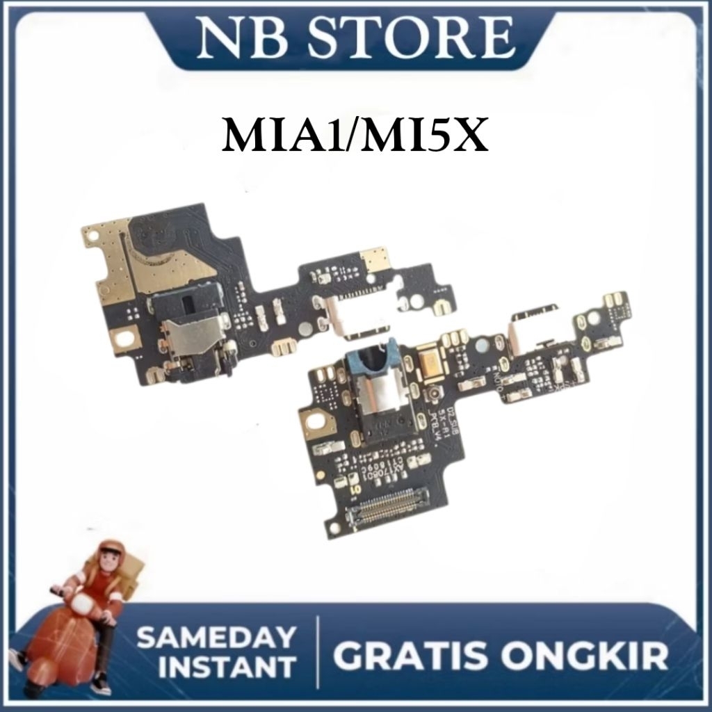KONEKTOR XIAOMI MI5X / MIA1 / MI A1 / MI 5X CONECTOR HANDSFREE PAPAN + IC ORYGINAL