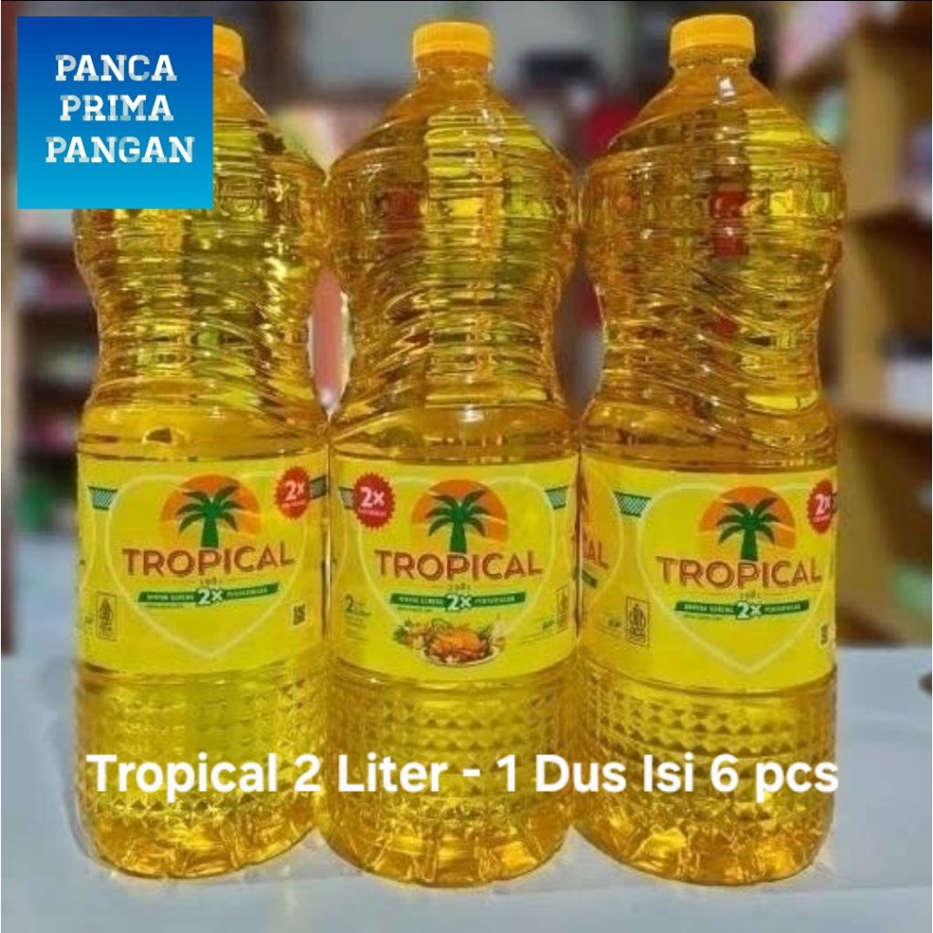 Minyak Goreng Tropical 2 Liter - 1 Dus Isi 6 pcs