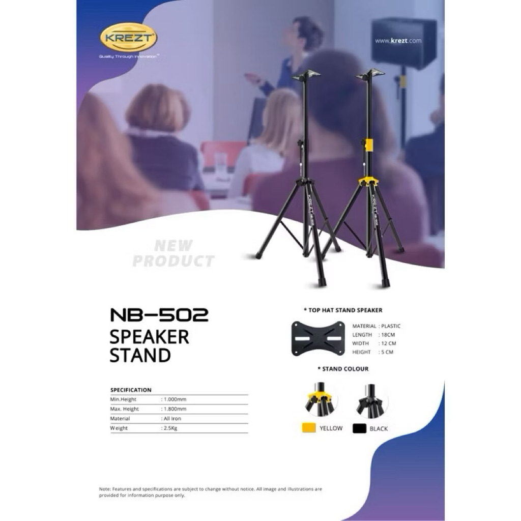 STAND SPEAKER AKTIF -TRIPOD KREZT NB503 TNB 503 ORIGINAL KREZT