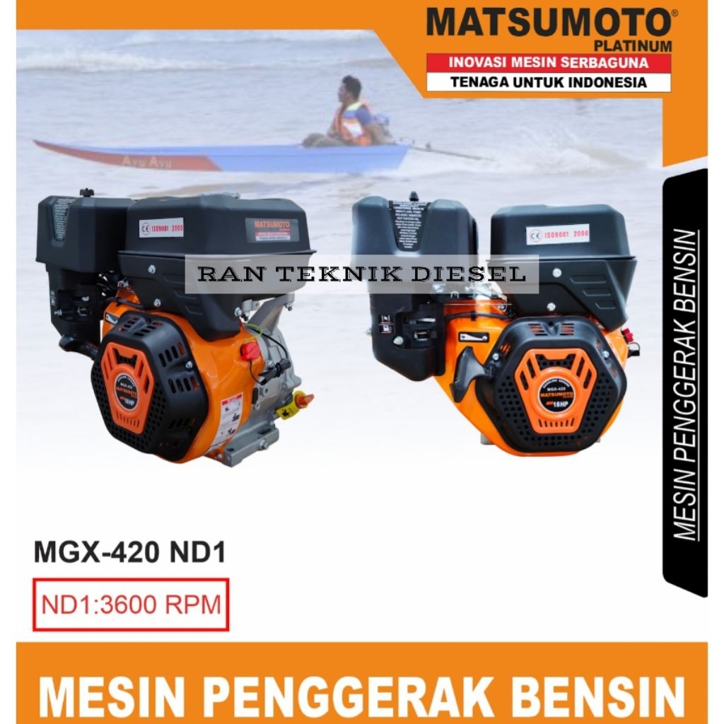 Mesin Penggerak Bensin MATSUMOTO MGX 420 ND1 / 18HP