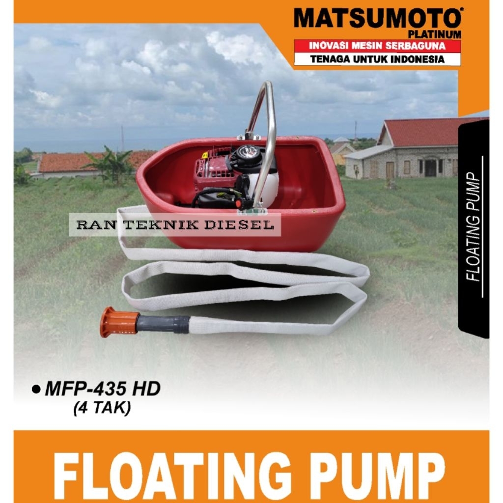 Mesin Pompa Apung Floating Pump MATSUMOTO MFP 435 HD 4 Tak