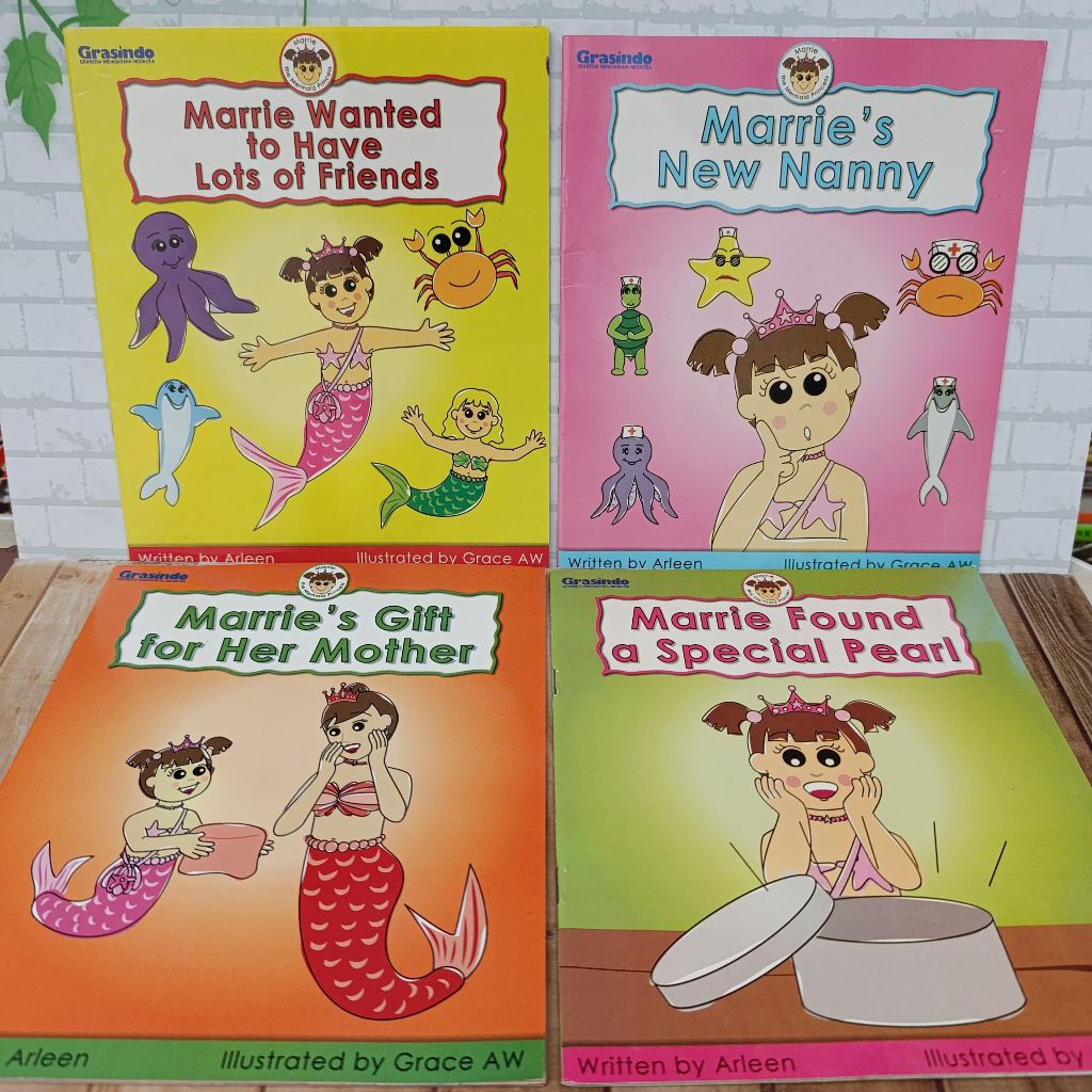 buku anak bahasa Inggris cerita bergambar (satuan)