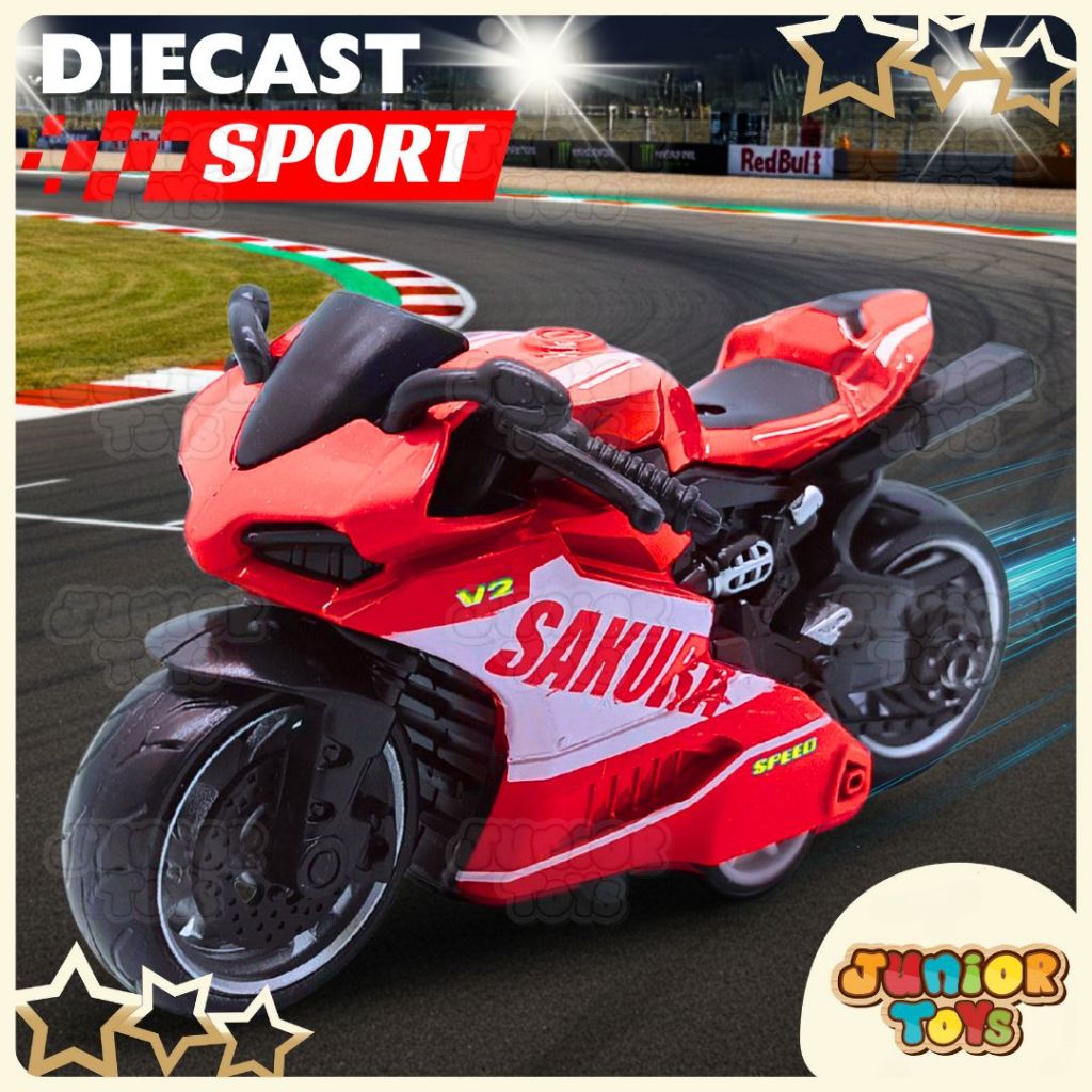 Mainan Diecast Motor Sport Metal Mainan Koleksi