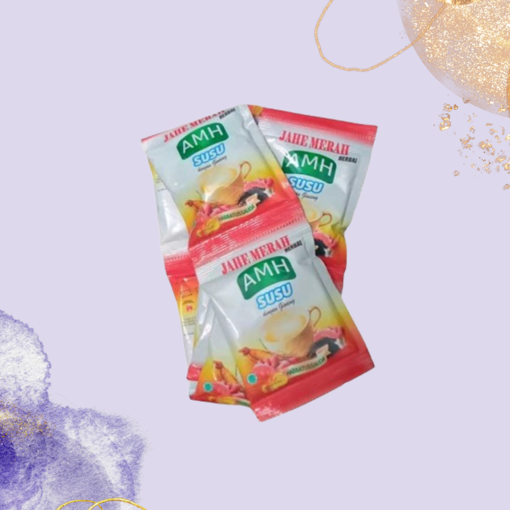 Renceng Jahe Merah Susu AMH dengan Ginseng – Hangat Menyehatkan