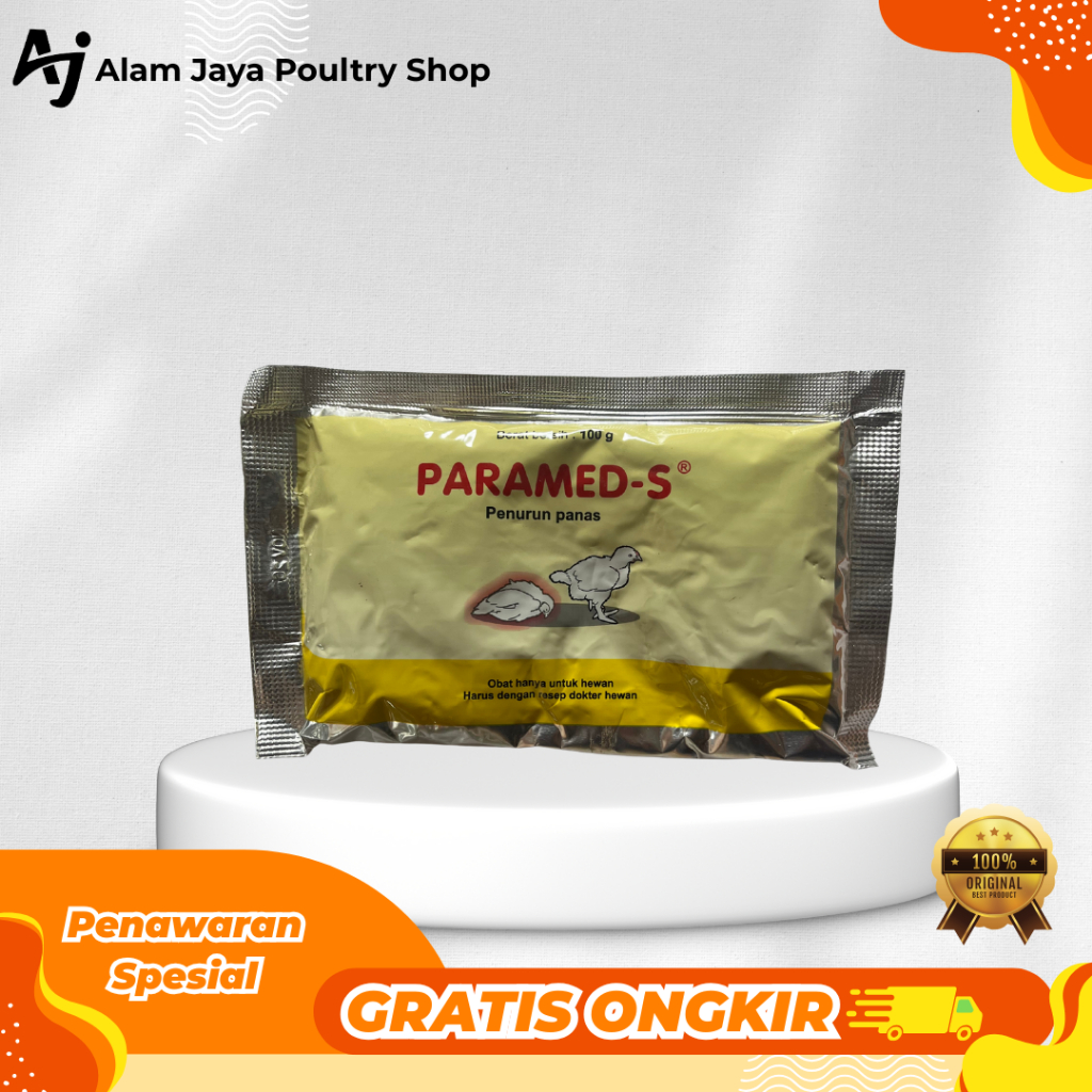 Paramed-S Medion 100 g – Obat Penurun Panas & Pereda Nyeri Ayam/Unggas
