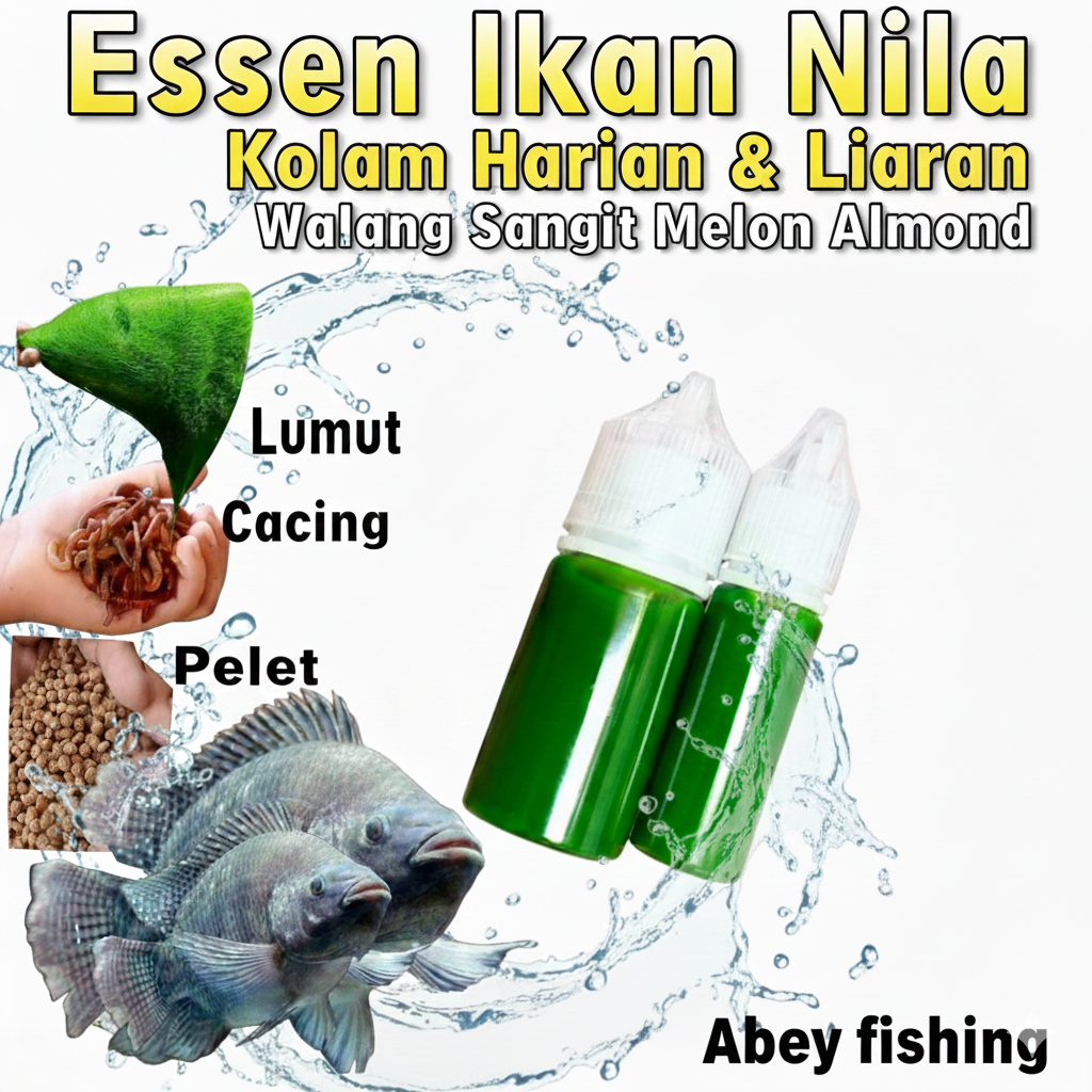 Essen Ikan Nila Aroma Walang Sangit Pandan Usar Paling Gacor, Essen Ikan Nila Media Lumut