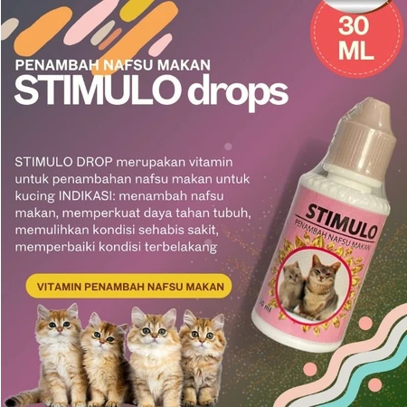 STIMULO CAT/VITAMIN NAFSU MAKAN KUCING/VITAMIN PENAMBAH NAFSU MAKAN KUCING