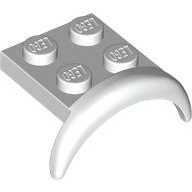 Lego White Part 49097 Vehicle, Mudguard 3 x 3 x 1 with Arch Round