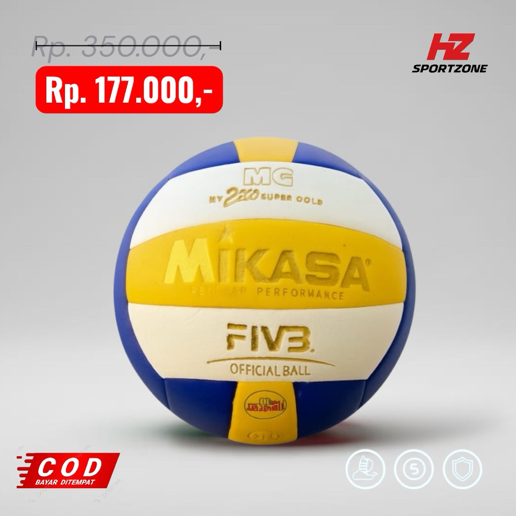 BOLA VOLI MIKASA 2200 SUPERGOLD Bola Voli Original Bola Volly Kualitas Terbaik