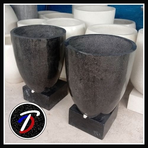 Bak Mandi Teraso Tipe Gelas Warna Hitam