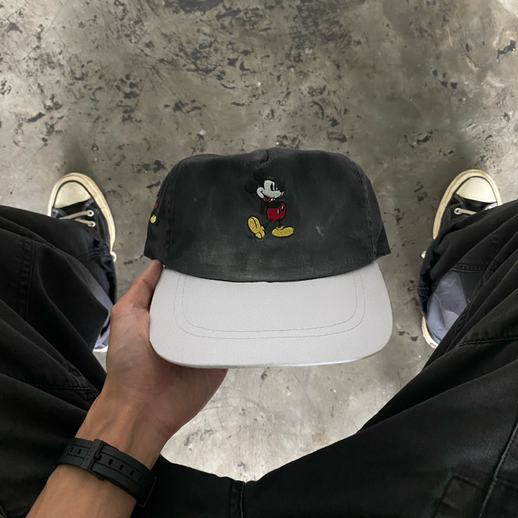 VINTAGE 90s MICKEY MOUSE UNSTRUCTURED HAT