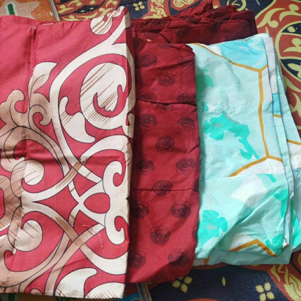 Sarung Bantal uk 45 x 60 cm Motif Senada Sambung Pillow Cover Aesthetic 45x60 45cm 60cm Perca Katun 