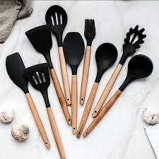 Peralatan Masak Set Silicone Utensil 9 PCS Premium Food Grade Anti Lengket