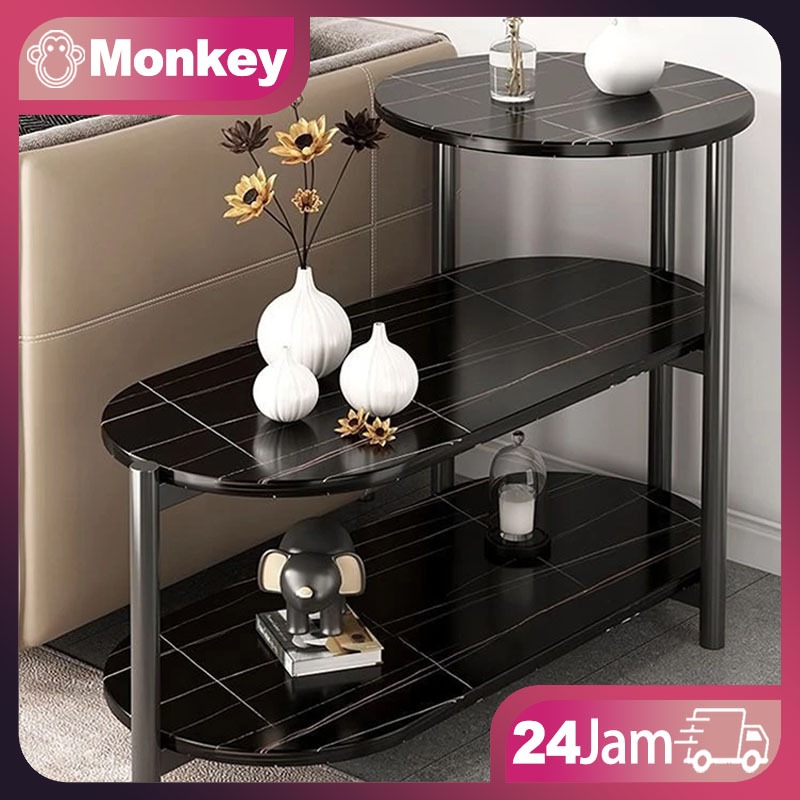 Meja Minimalis Bufet Marmer Kemewahan Ringan Meja Kopi Meja Nakas Meja Tamu Furniture Ruang Tamu Mej