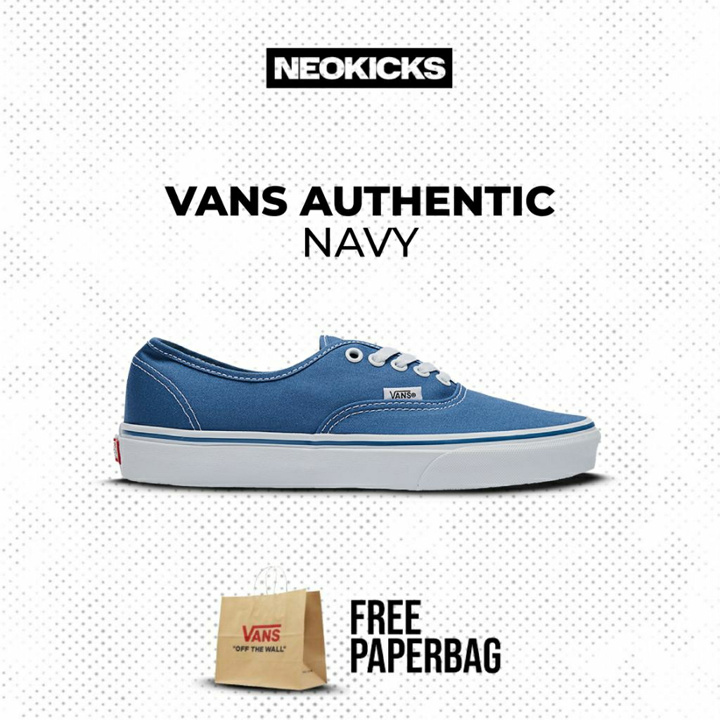 VANS AUTHENTIC - NAVY | 100% ORIGINAL