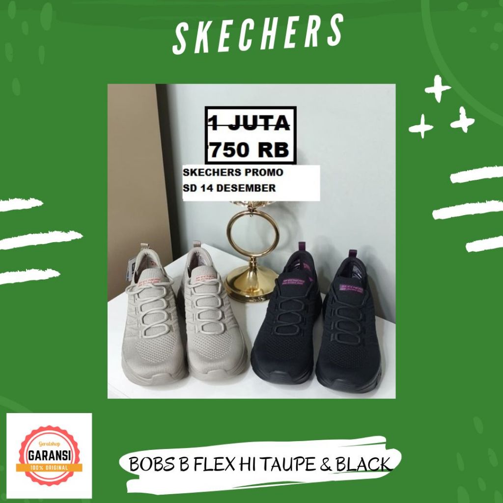 Skechers shoes women ori 100% BOBS B FLEX HI