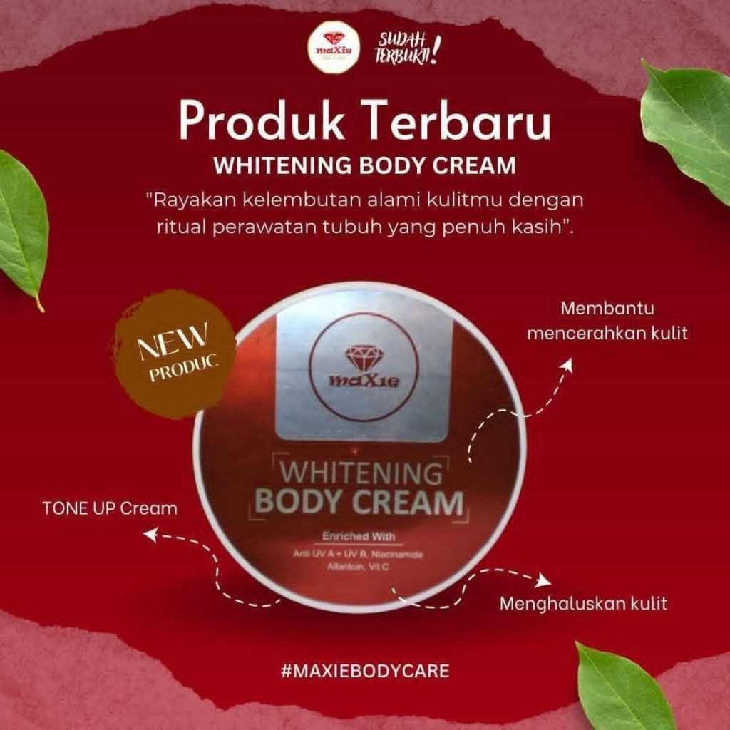 Whitening body cream maxie / handbody /body lotion maxie