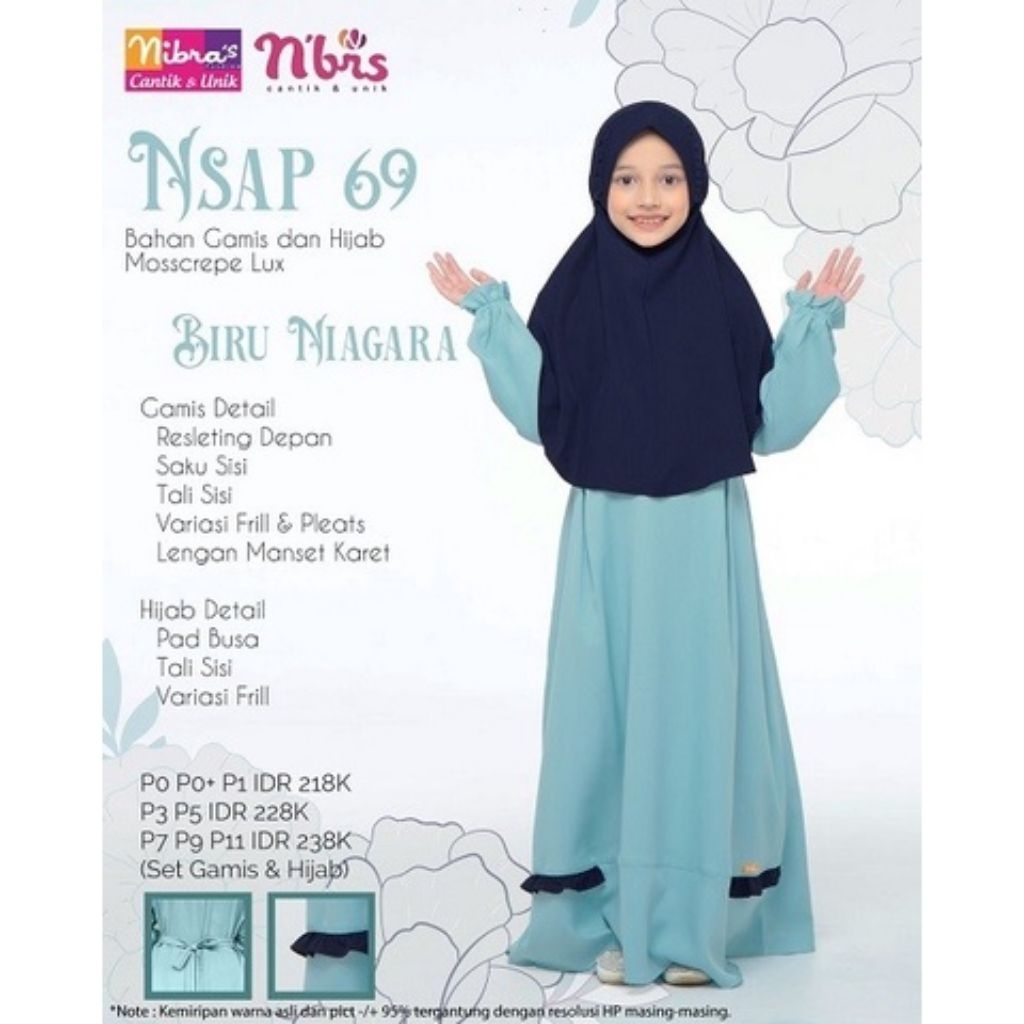 PROMO BESAR GAMIS ANAK NIBRAS SIZE KECIL(NON SET HIJAB )