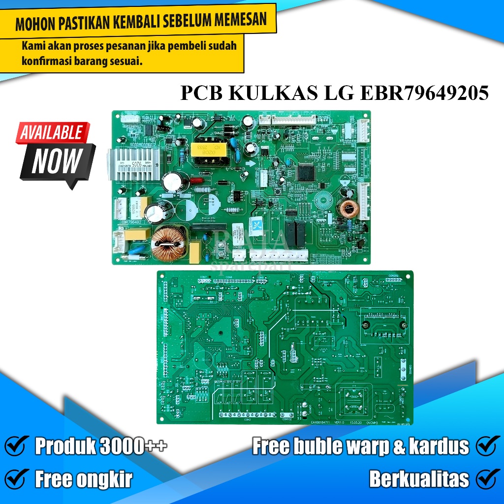 PKL22 MODUL KULKAS / BOARD / PCB KULKAS LG EBR79649205