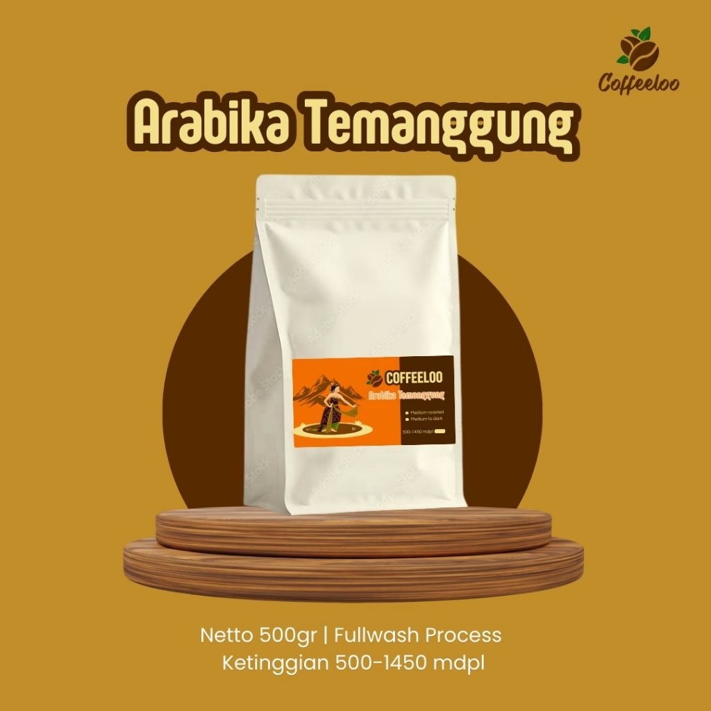 COFFEELOO Kopi Arabika Sindoro Temanggung 500gram